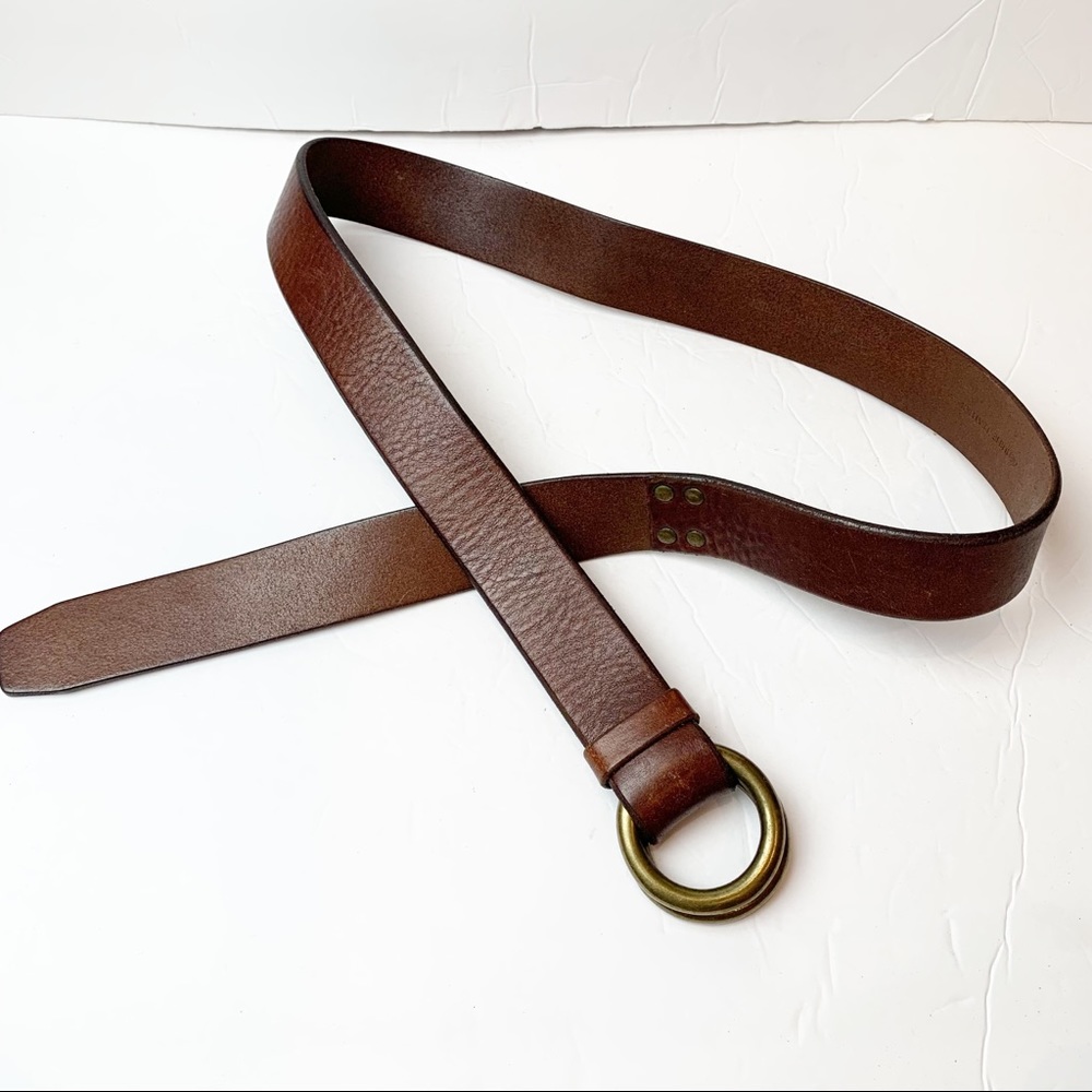 Polo Ralph Lauren | Vintage Boho Genuine Leather Ring Belt 47in